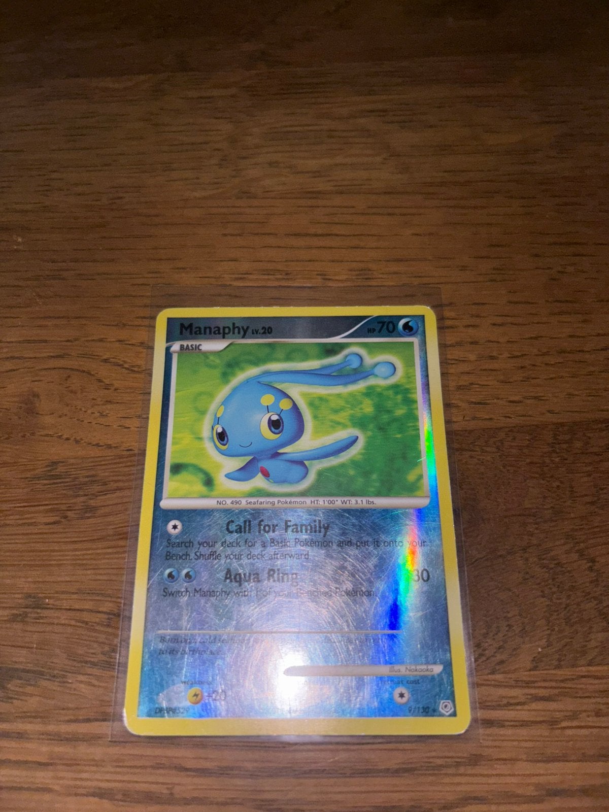 Manaphy 9/130 lp reverse, Ophalen of Verzenden, Zo goed als nieuw
