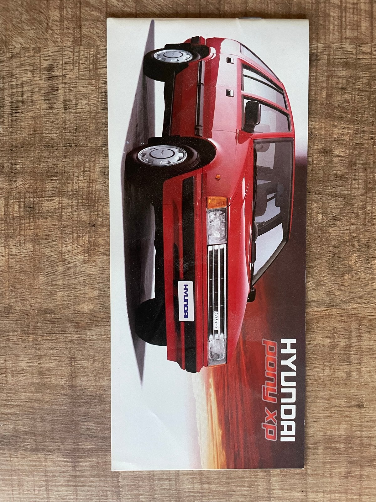 Hyundai Pony XP folder - Originele brochure, Ophalen of Verzenden, Zo goed als nieuw, Overige merken
