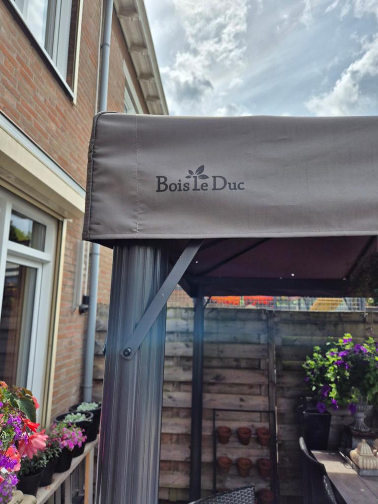 Paviljoen tent Bois Le Duc 3x3m - Antraciet, Tuin en Terras, Partytenten, Ophalen of Verzenden