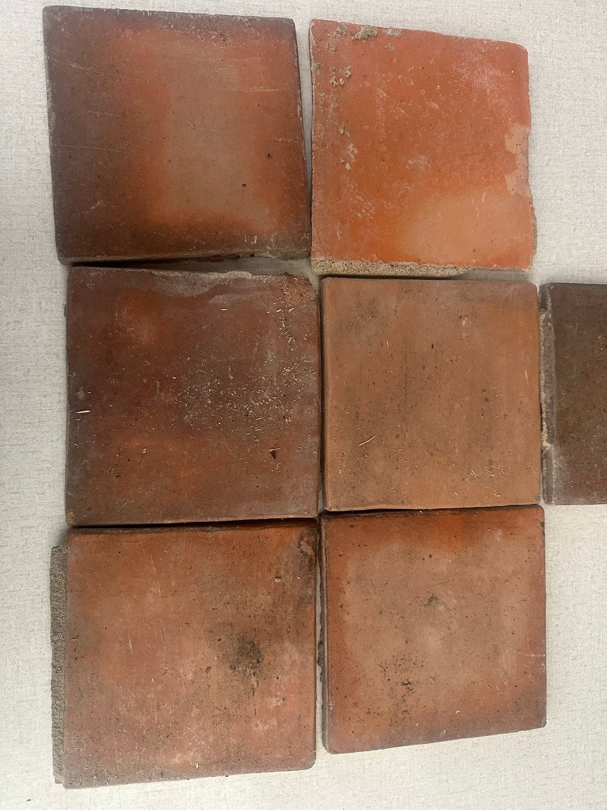 Plavuizen/Terracotta tegels 15x15cm, 12mm dik, Ophalen, Overige materialen, Gebruikt, Minder dan 20 cm