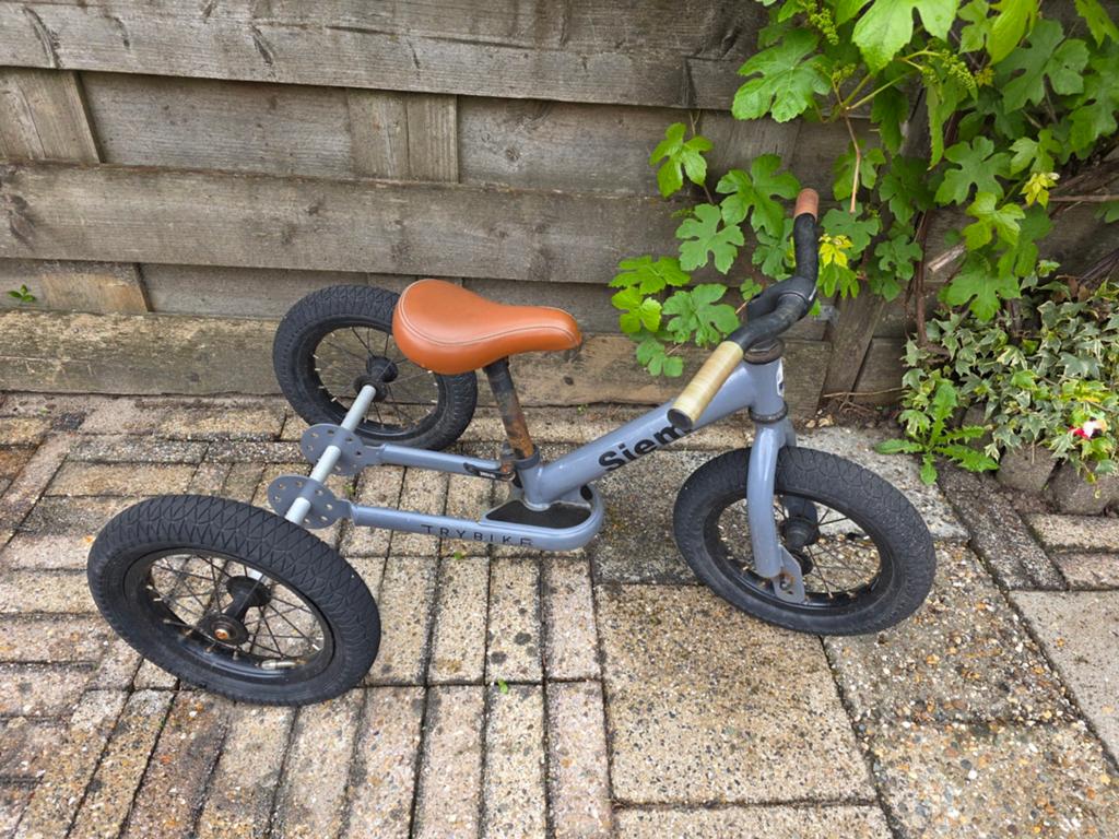 Tribike loopfiets, Ophalen, Gebruikt