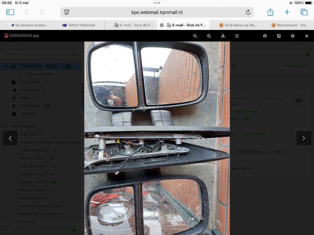 Spiegelset Iveco Daily bus, Ophalen of Verzenden, Gebruikt