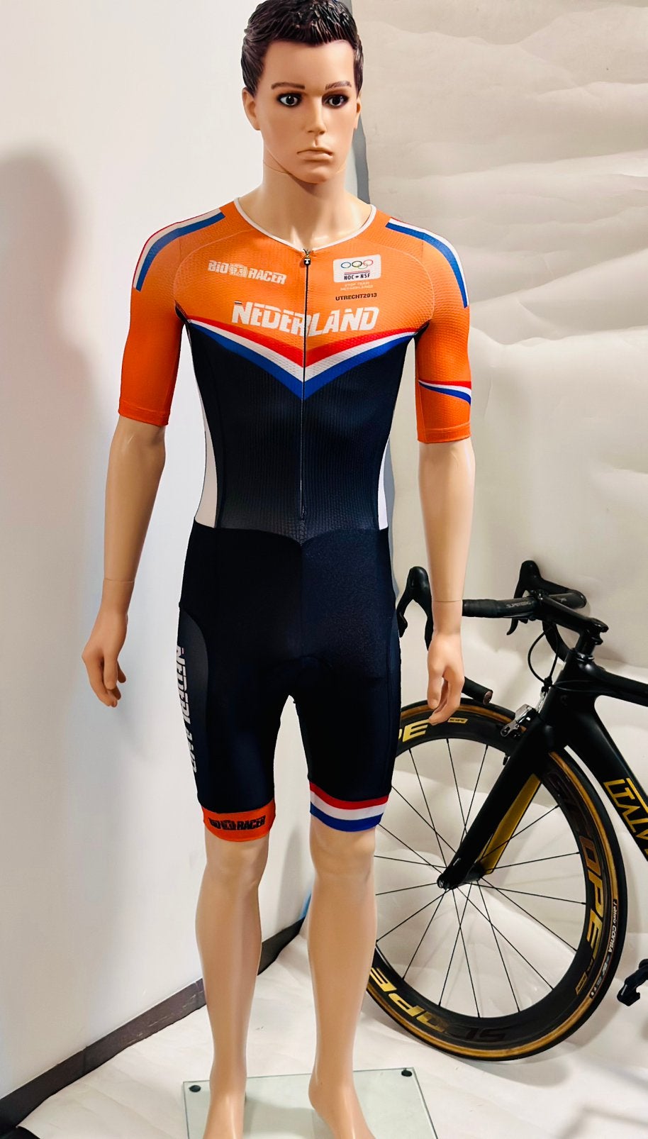 Wielrenkleding wielrenpak snekpak speedsuit maat 1 Bioracer, S, Heren, Ophalen of Verzenden, Zo goed als nieuw