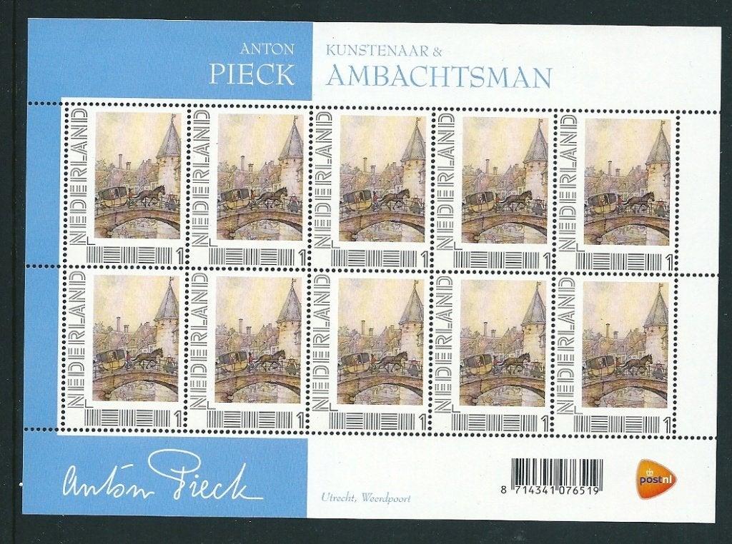 Vel persoonlijke zegels anton pieck ambachten, postffris, Ophalen of Verzenden, Postfris