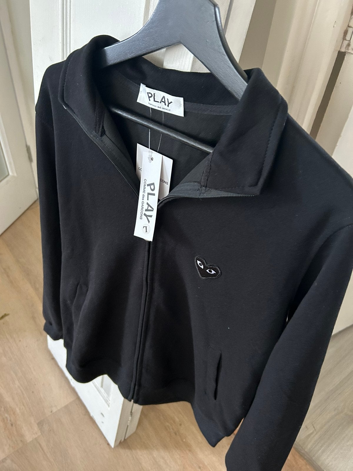 Comme Des Garcon vest maat s/m, Ophalen of Verzenden, Zo goed als nieuw, Zwart