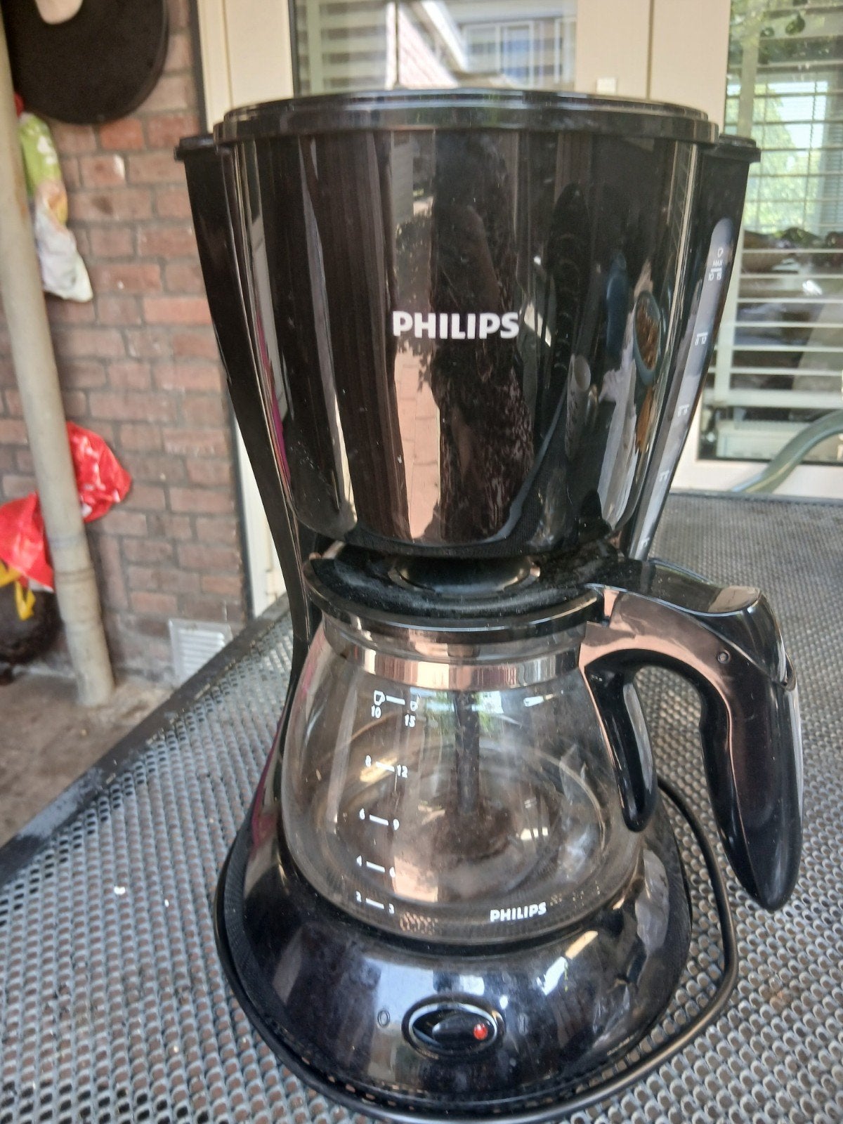 Philips Koffiezetapparaat - Zwart, Gebruikt, 10 kopjes of meer, Koffiemachine, Gemalen koffie
