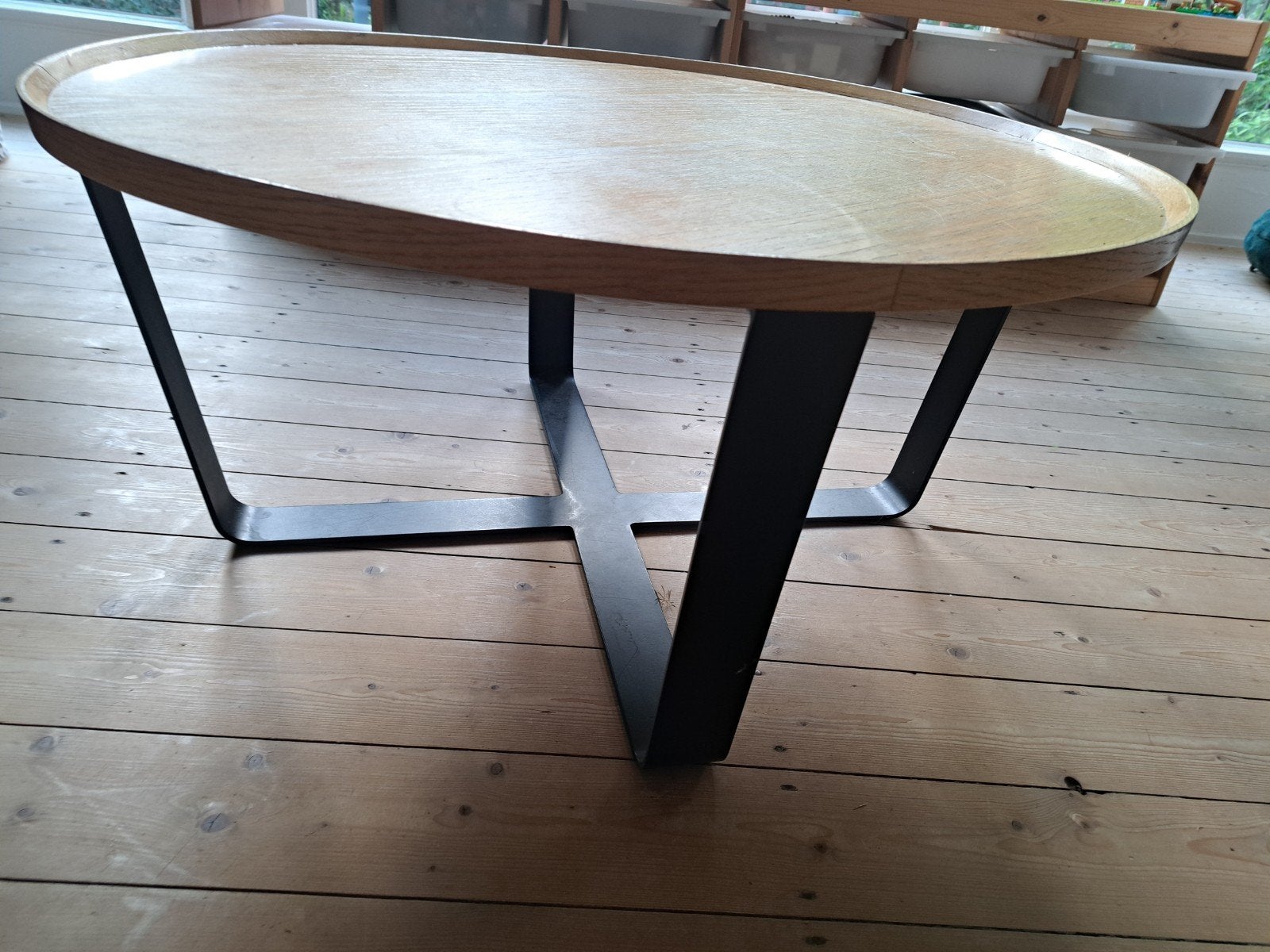 salontafel gratis af te halen, Huis en Inrichting, Ophalen, Gebruikt, 50 tot 100 cm, Rond
