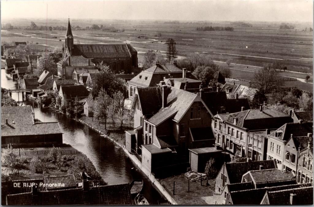De Rijp - Panorama luchtopname, Verzenden, 1960 tot 1980, Ongelopen, Noord-Holland