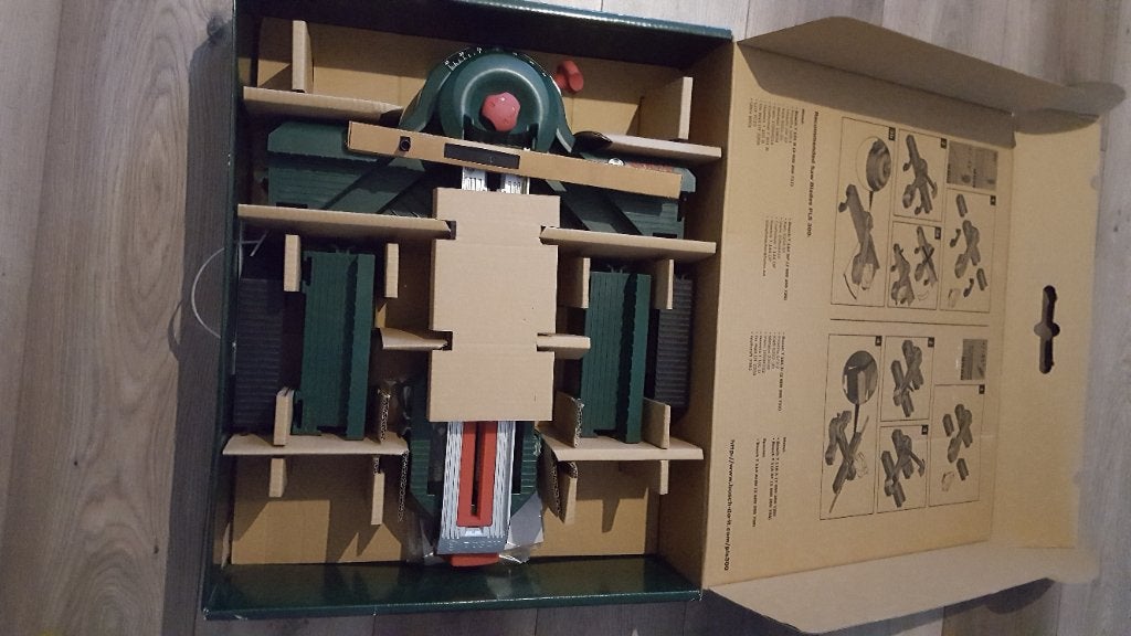 Bosch PLS300 Decoupeerzaag station, Doe-het-zelf en Verbouw, Gebruikt, Overige typen, Ophalen of Verzenden, 30 tot 70 mm