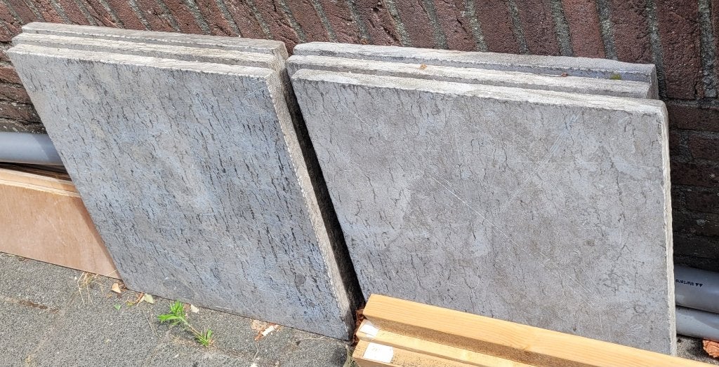 Chinese natuursteen tegels 6060cm, Ophalen, Gebruikt, 5 tot 10 m², Natuursteen
