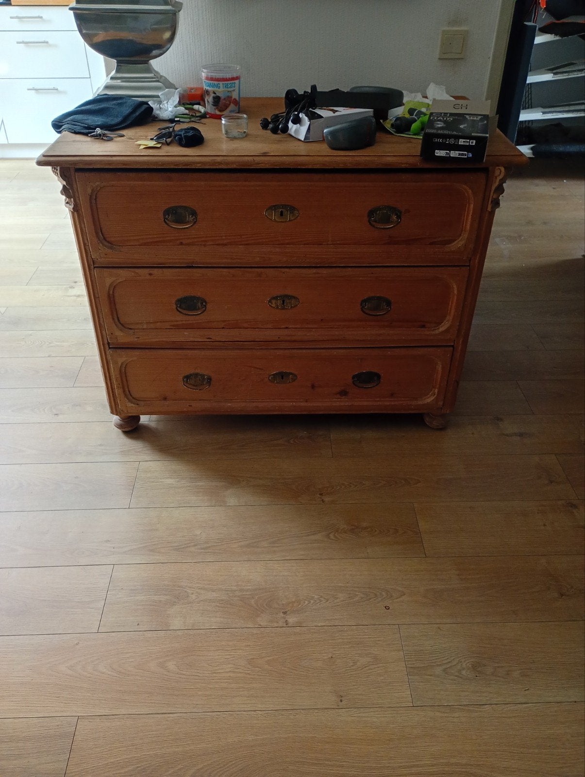 Salon commode met 3 lades, Ophalen, Gebruikt, Klassiek, 50 tot 100 cm