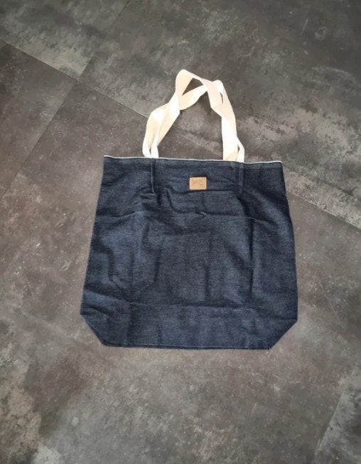 Mud Jeans Tote Bag Shopper Strandtas Postcodeloterij, Sieraden, Tassen en Uiterlijk, Verzenden, Nieuw, Blauw, Shopper