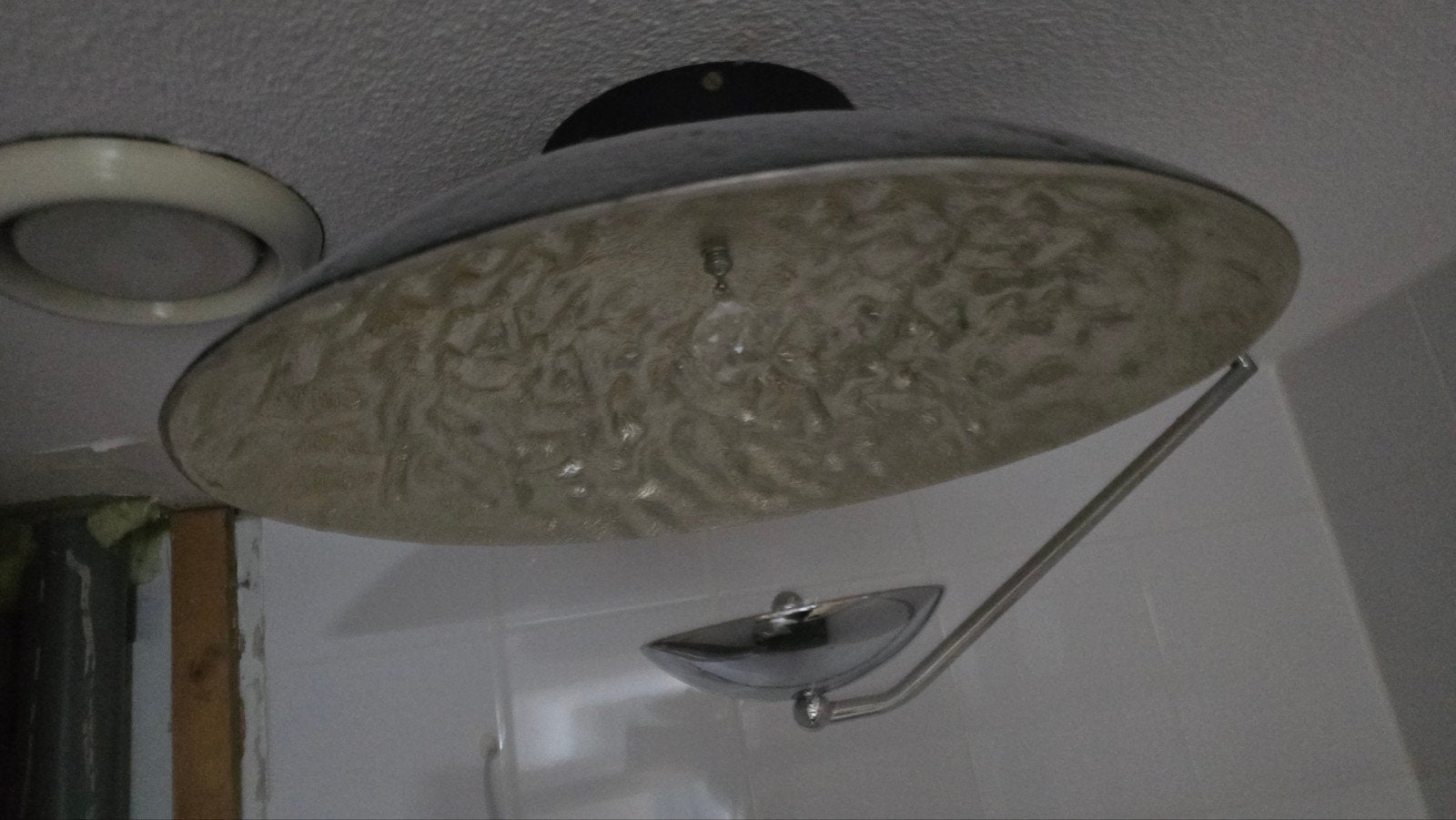 Design lamp met kristal en bladzilver, Ophalen of Verzenden