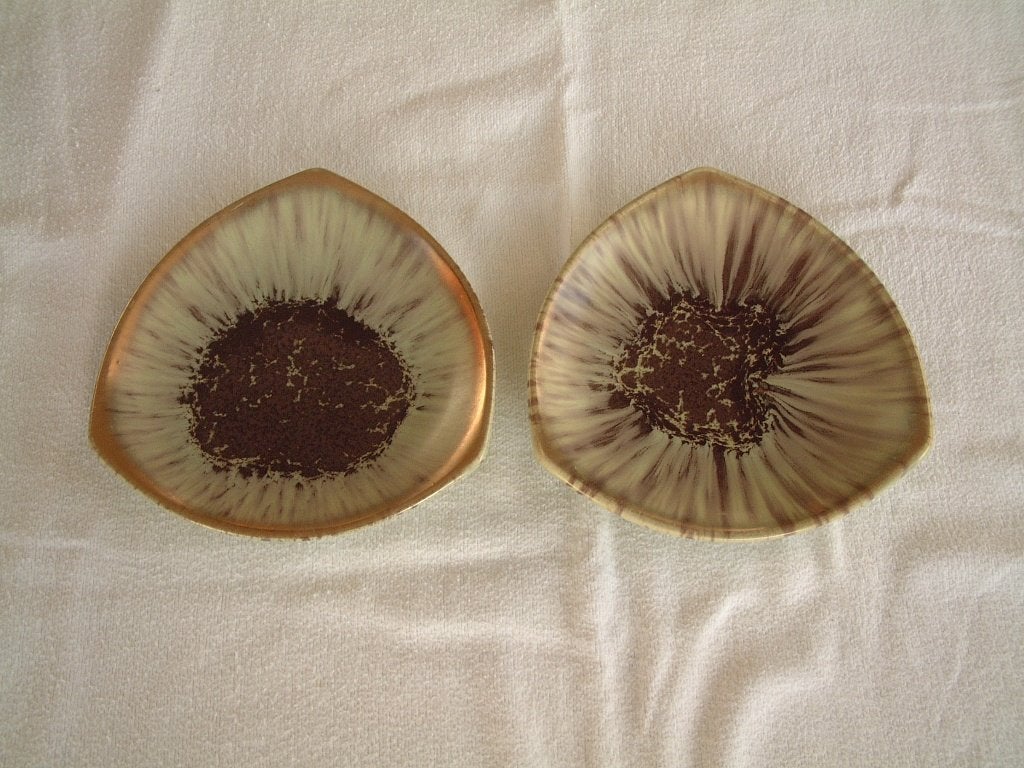 2 gave antieke schaal schalen Germany beige bruin Jasba?, Verzamelen, Ophalen of Verzenden, Zo goed als nieuw