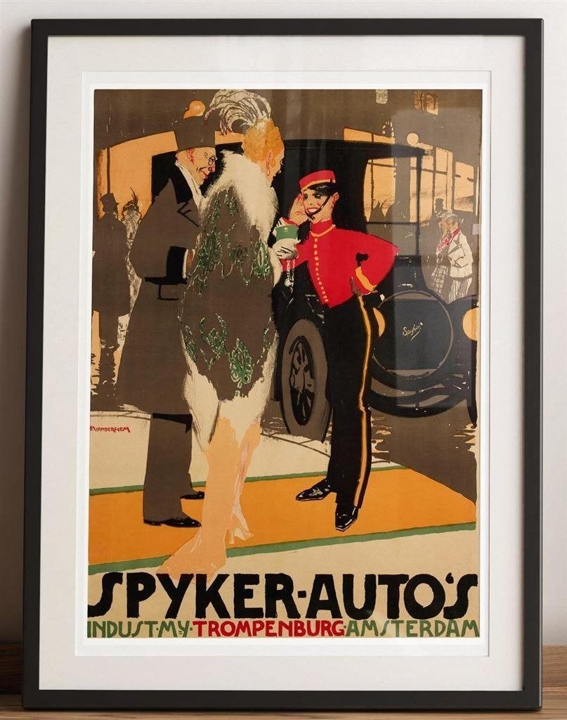 SPYKER Auto Art Deco Vintage Affiche Poster, Verzenden, Nieuw, Auto's