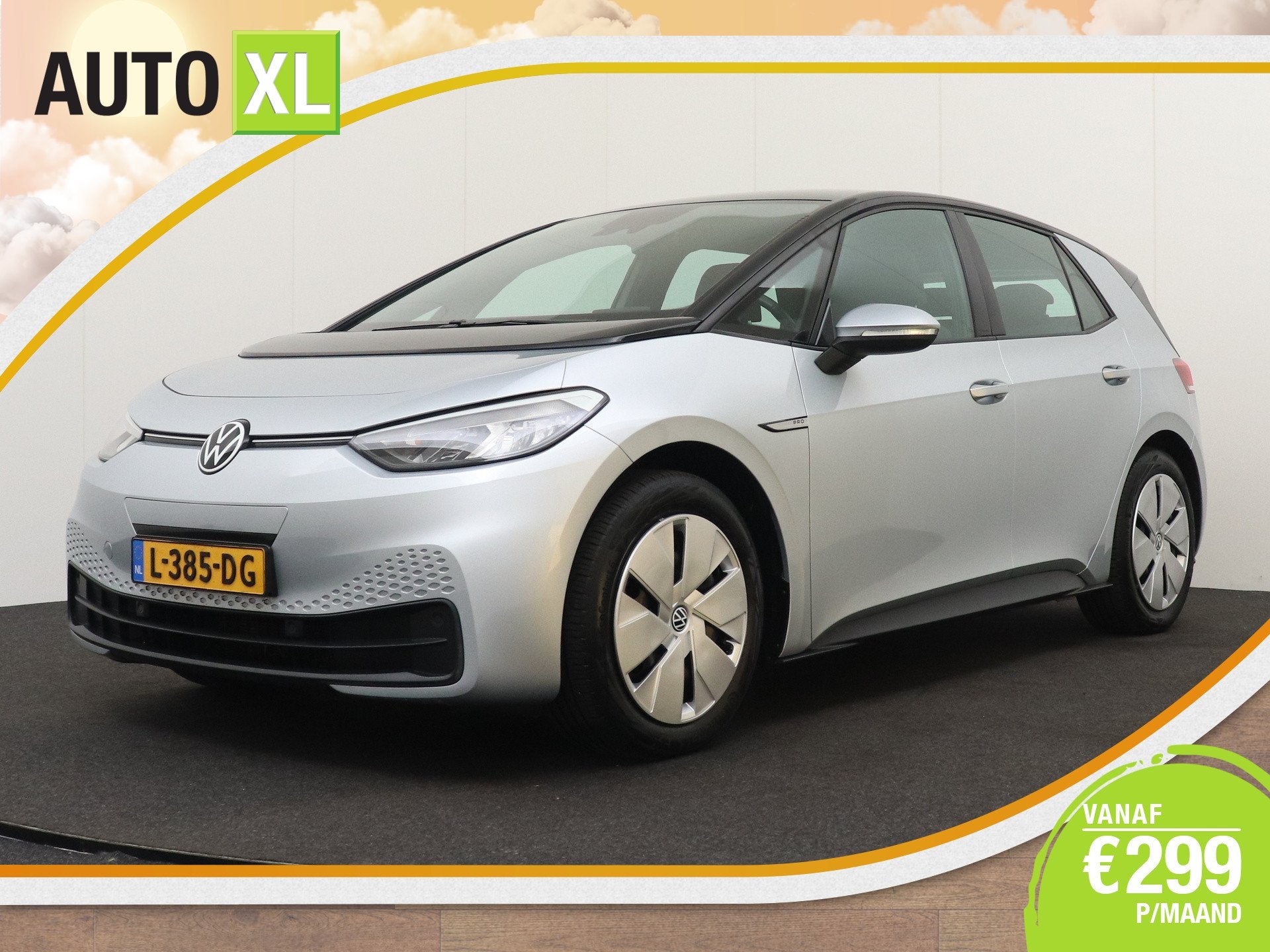Volkswagen ID.3 Life 58 kWh (93% SOH) SOH 93% Adap. Cruise C, Auto's, Automaat, Dealer onderhouden, Gebruikt, Zwart