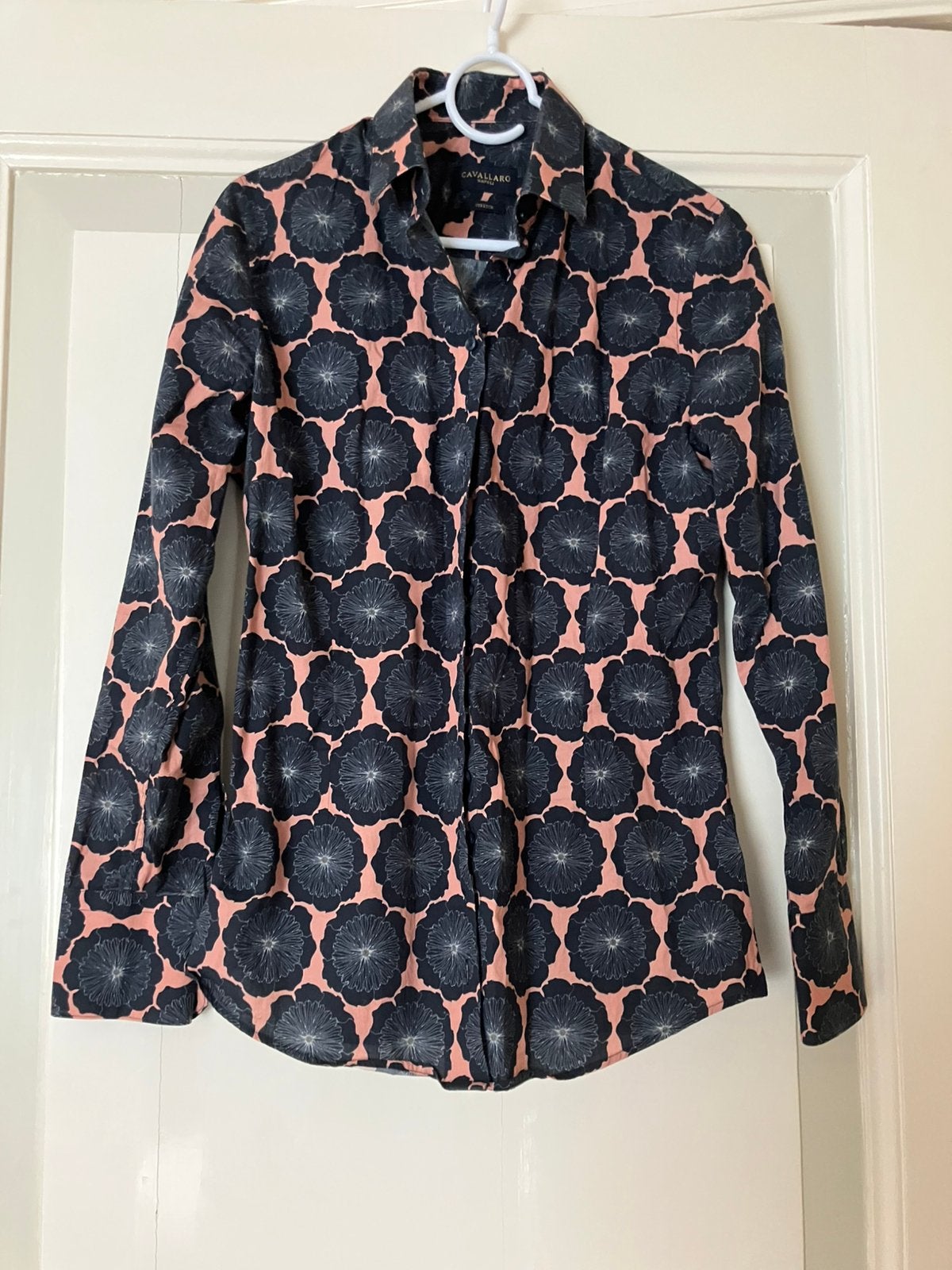 Cavallaro Napoli blouse Fiona, Ophalen of Verzenden, Zo goed als nieuw, Maat 38/40 (M), Blauw