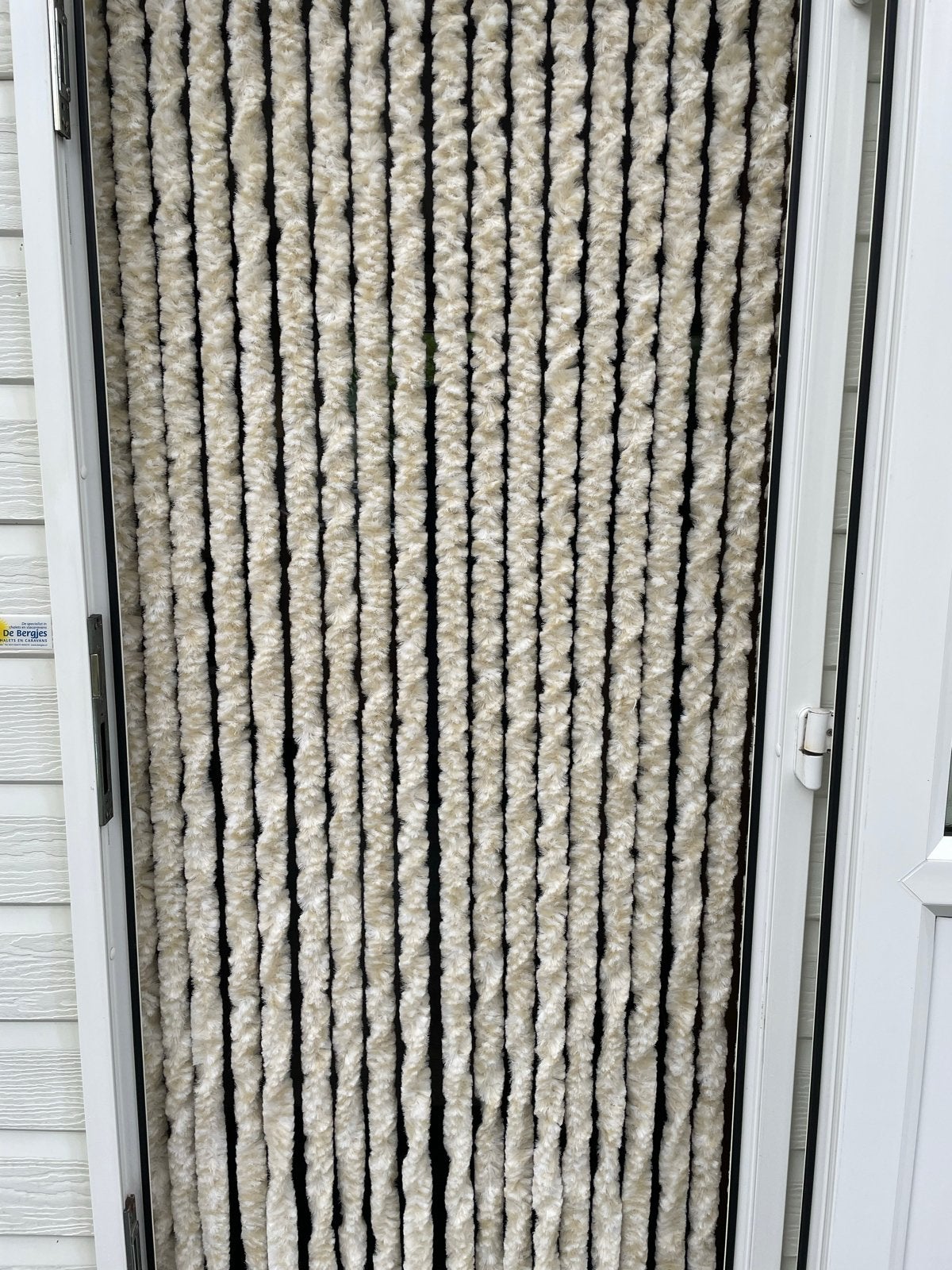 Kattenstaart vliegengordijn 90x190cm - Crème, Ophalen, 80 tot 100 cm, Hordeur, Minder dan 200 cm