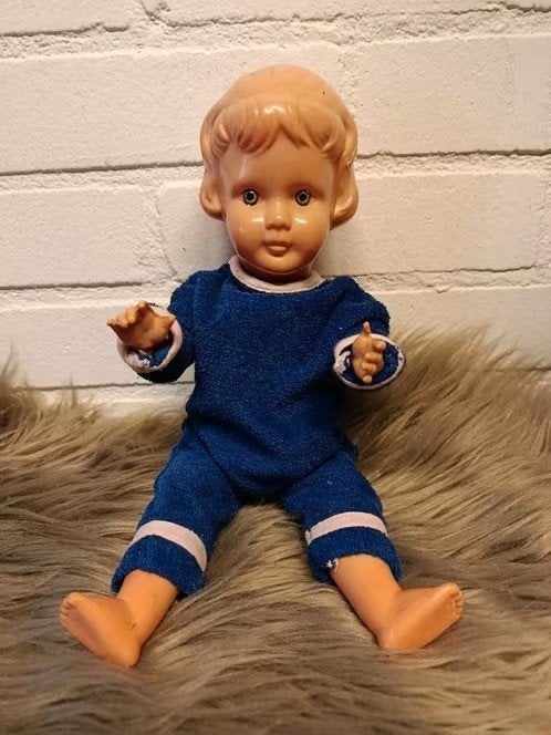 Vintage Wildebras pop, Verzamelen, Poppen, Ophalen of Verzenden, Zo goed als nieuw, Pop