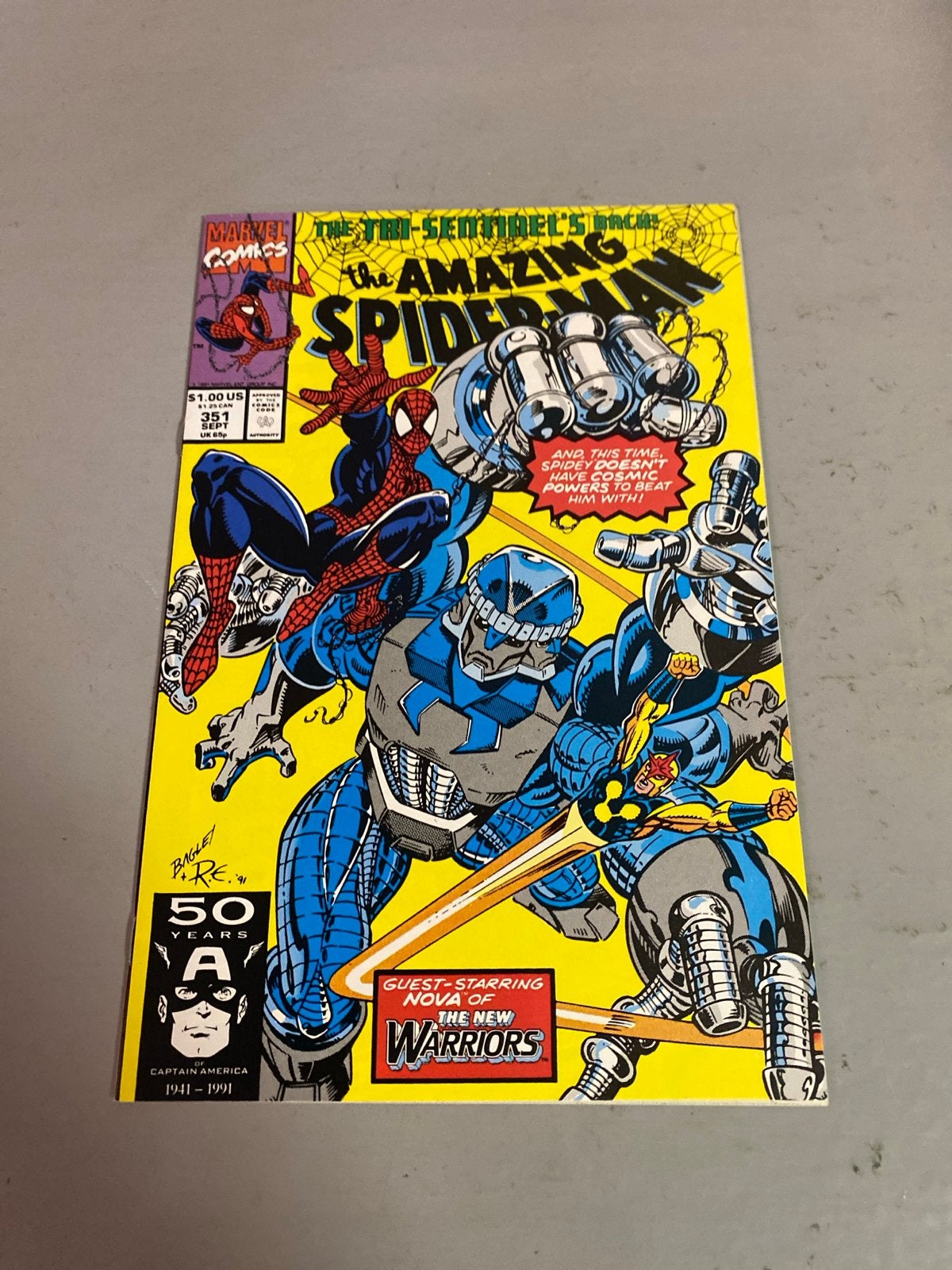 The Amazing Spider-Man #351 - Nova & New Warriors, Boeken, Eén comic, Ophalen of Verzenden, Zo goed als nieuw, Amerika