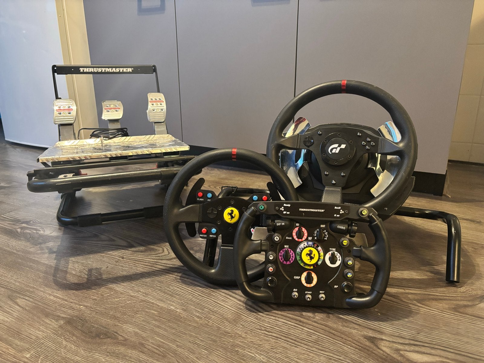 Thrustmaster T500 RS incl extra stuurwielen, shifter & stoel, Ophalen, Racestuur, Gebruikt, Force feedback