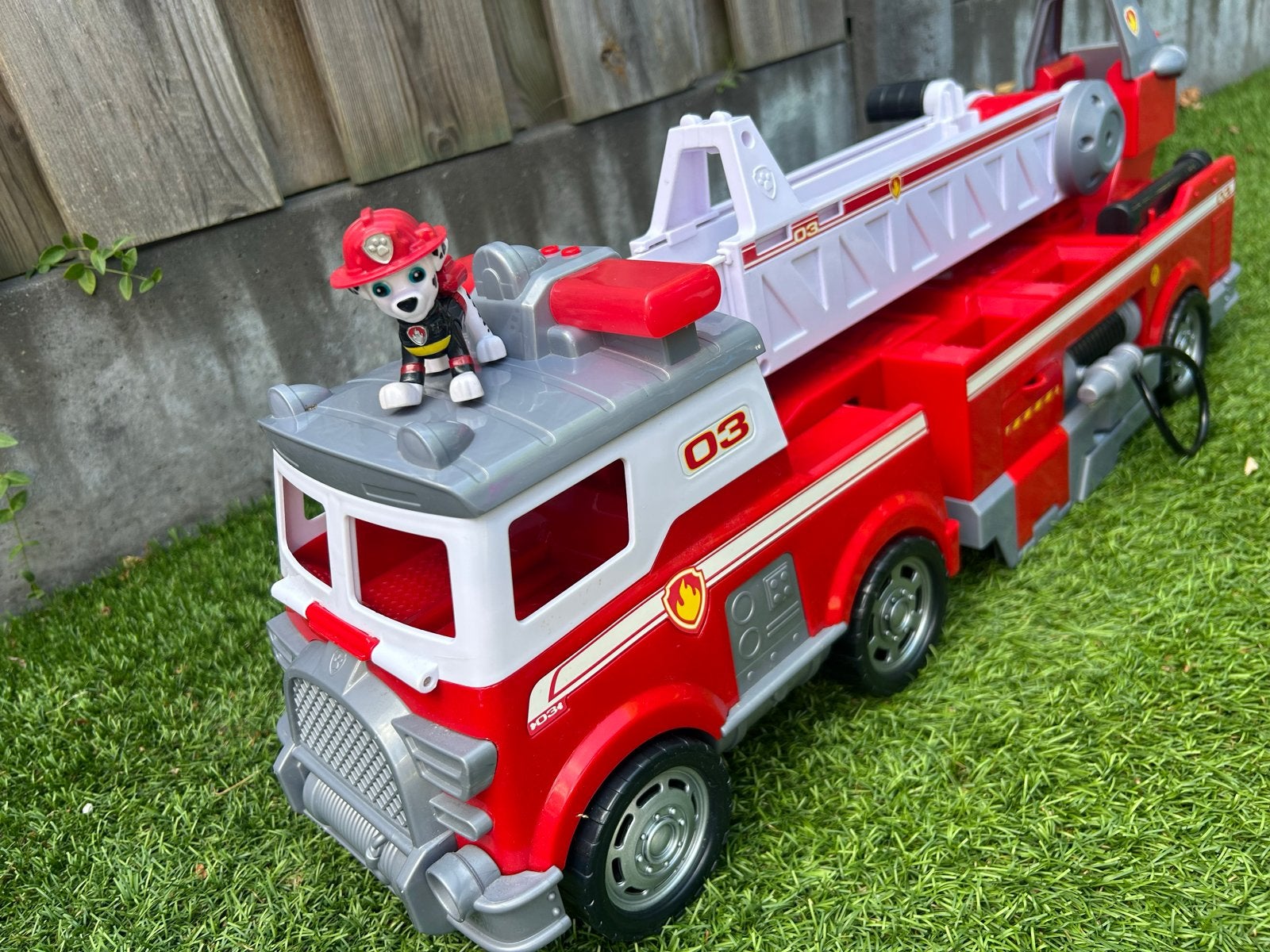 Grote Paw Patrol Brandweerwagen, Ophalen, Gebruikt