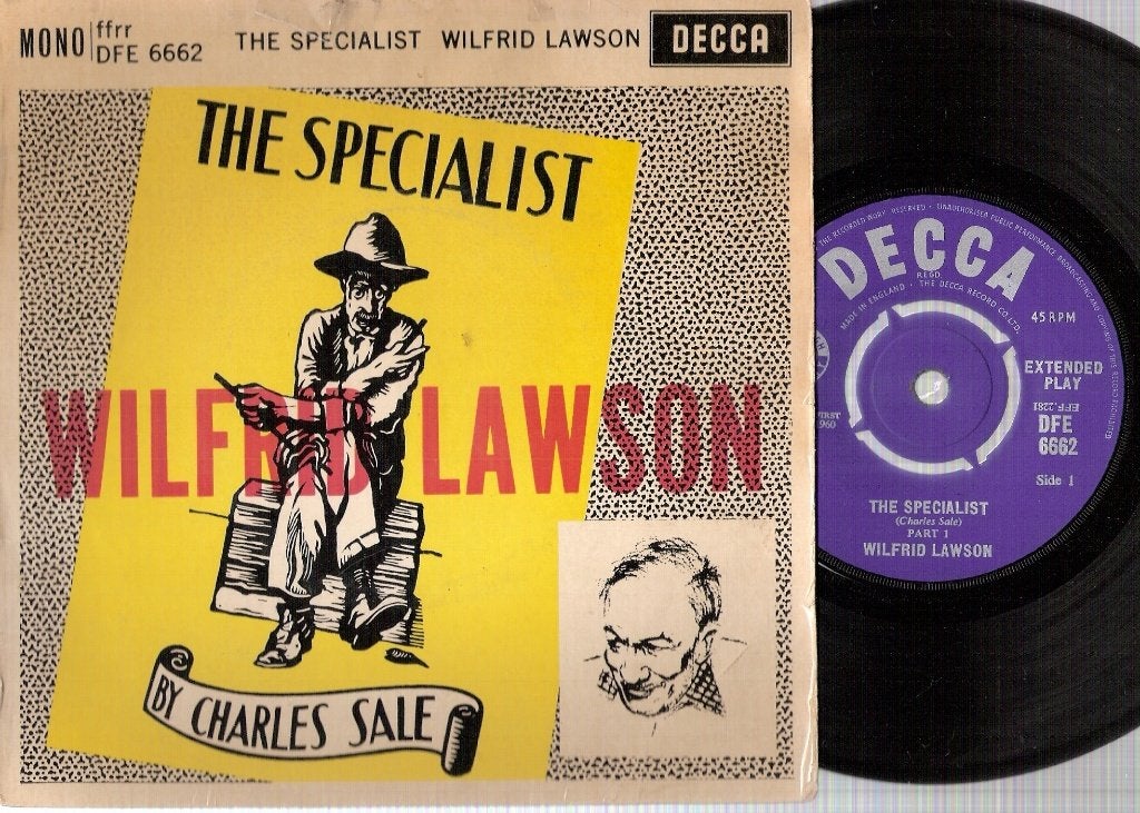 Wilfred Lawson(Charles Sale)The Specialist Orig Vinyl EP1960, EP, Ophalen, Gebruikt, EP