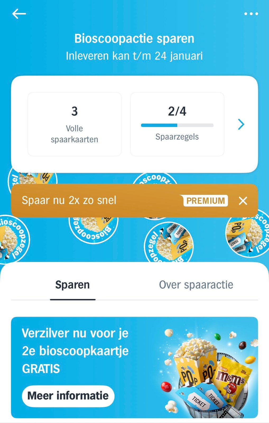 AH Bioscoopspaaractie, Albert Heijn, Ophalen