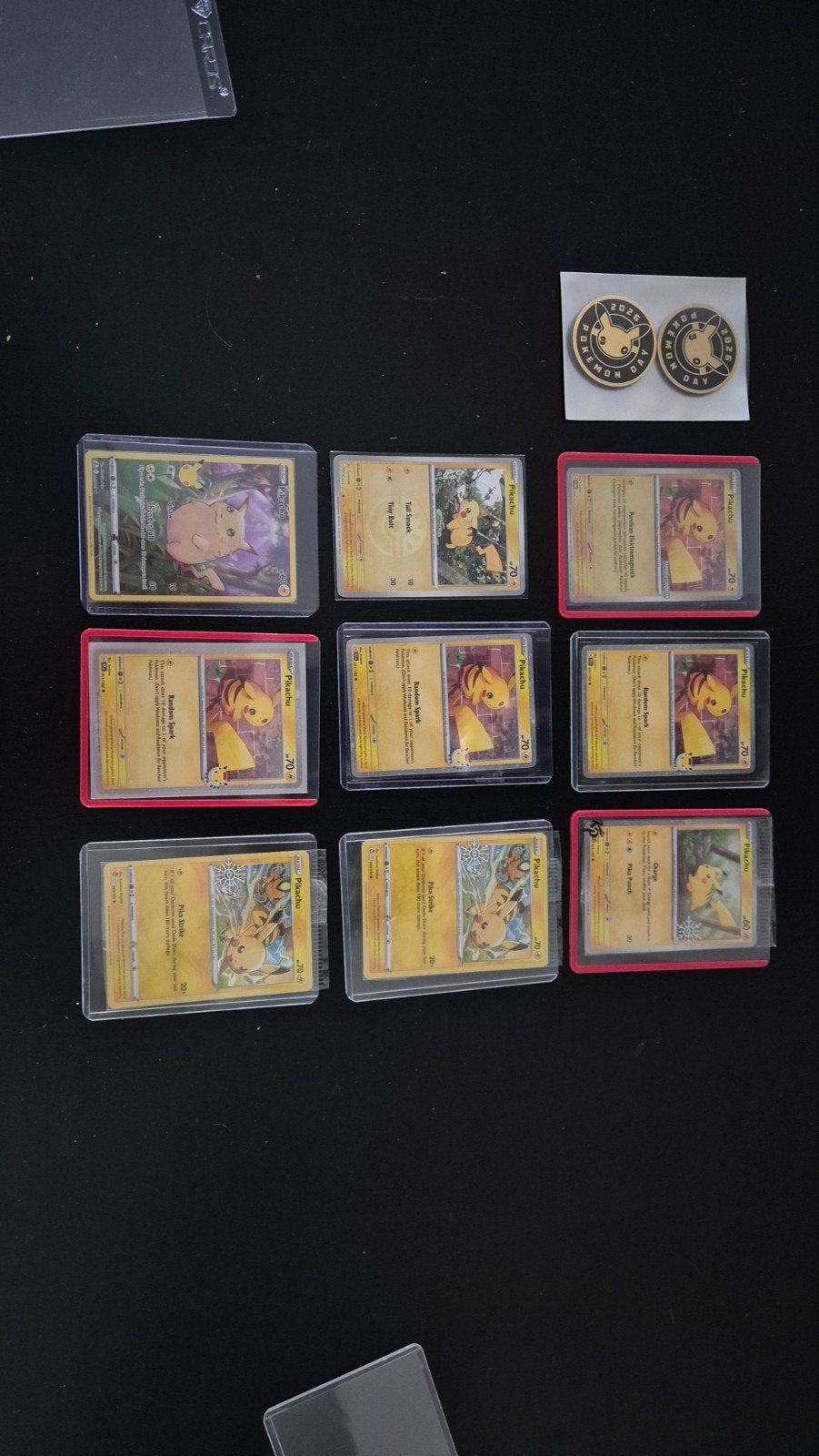 Speciale Pikachu Pokémon kaarten - Diverse edities, Ophalen of Verzenden, Zo goed als nieuw, Meerdere kaarten