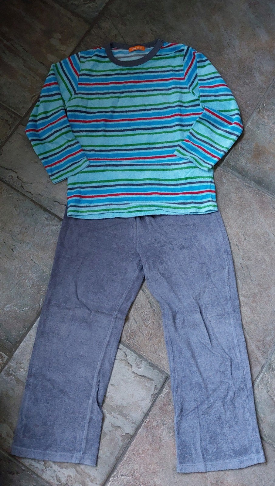 warme pyjama maat 122 128 hema, Nacht- of Onderkleding, Ophalen of Verzenden, Zo goed als nieuw, Hema