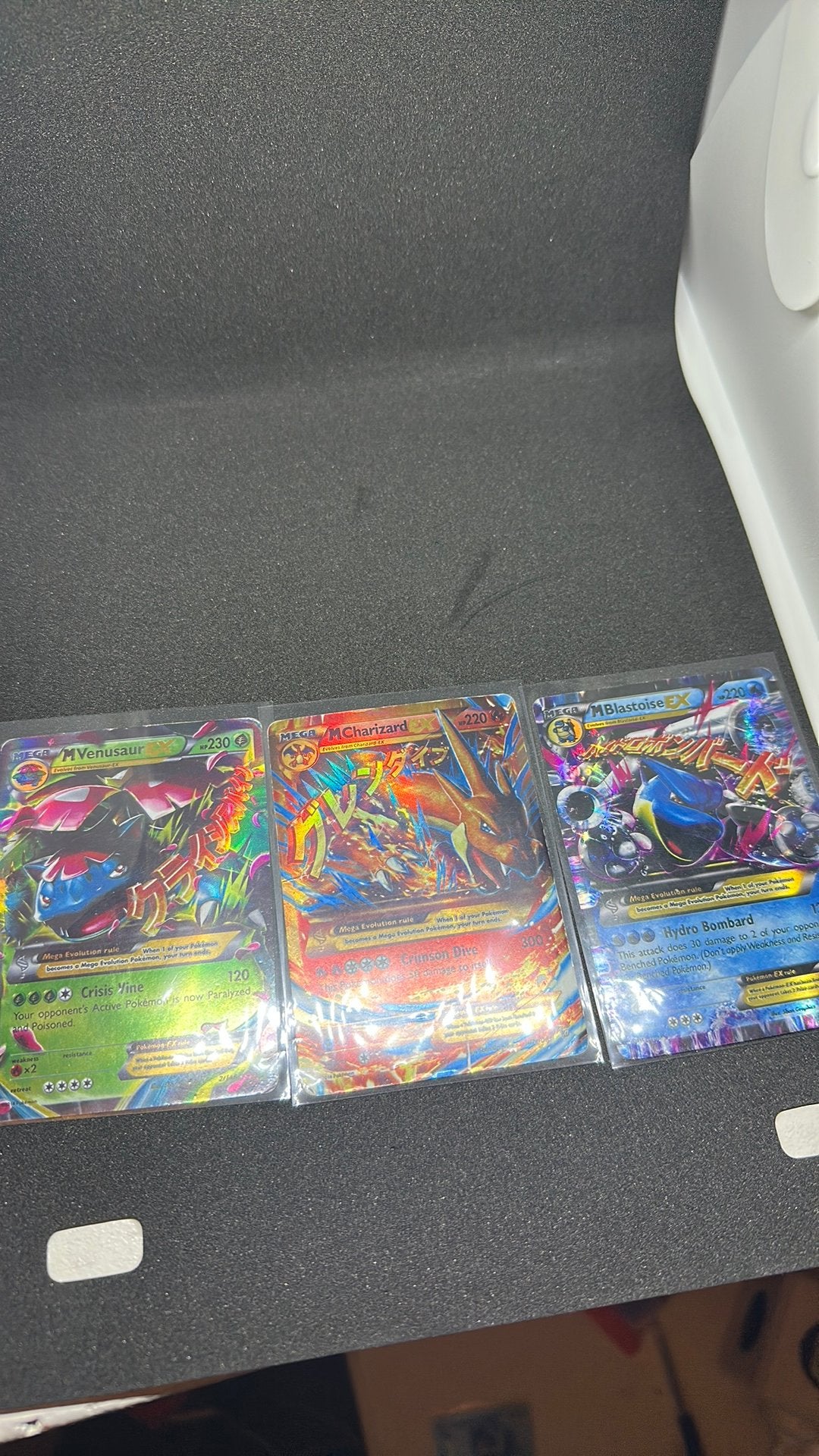 Mega Charizard/blastoise/venesaur EX evolutions, Ophalen of Verzenden, Zo goed als nieuw