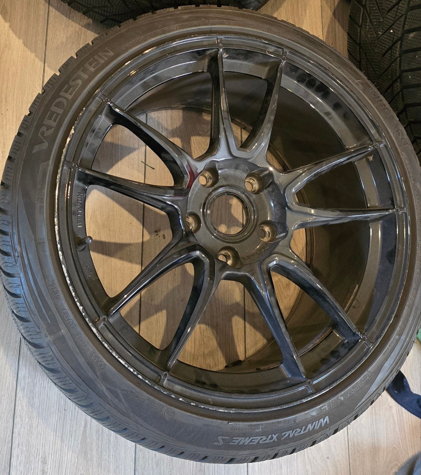 Porsche Motec velgen 19 inch met winterbanden 911 targa, Ophalen, Gebruikt