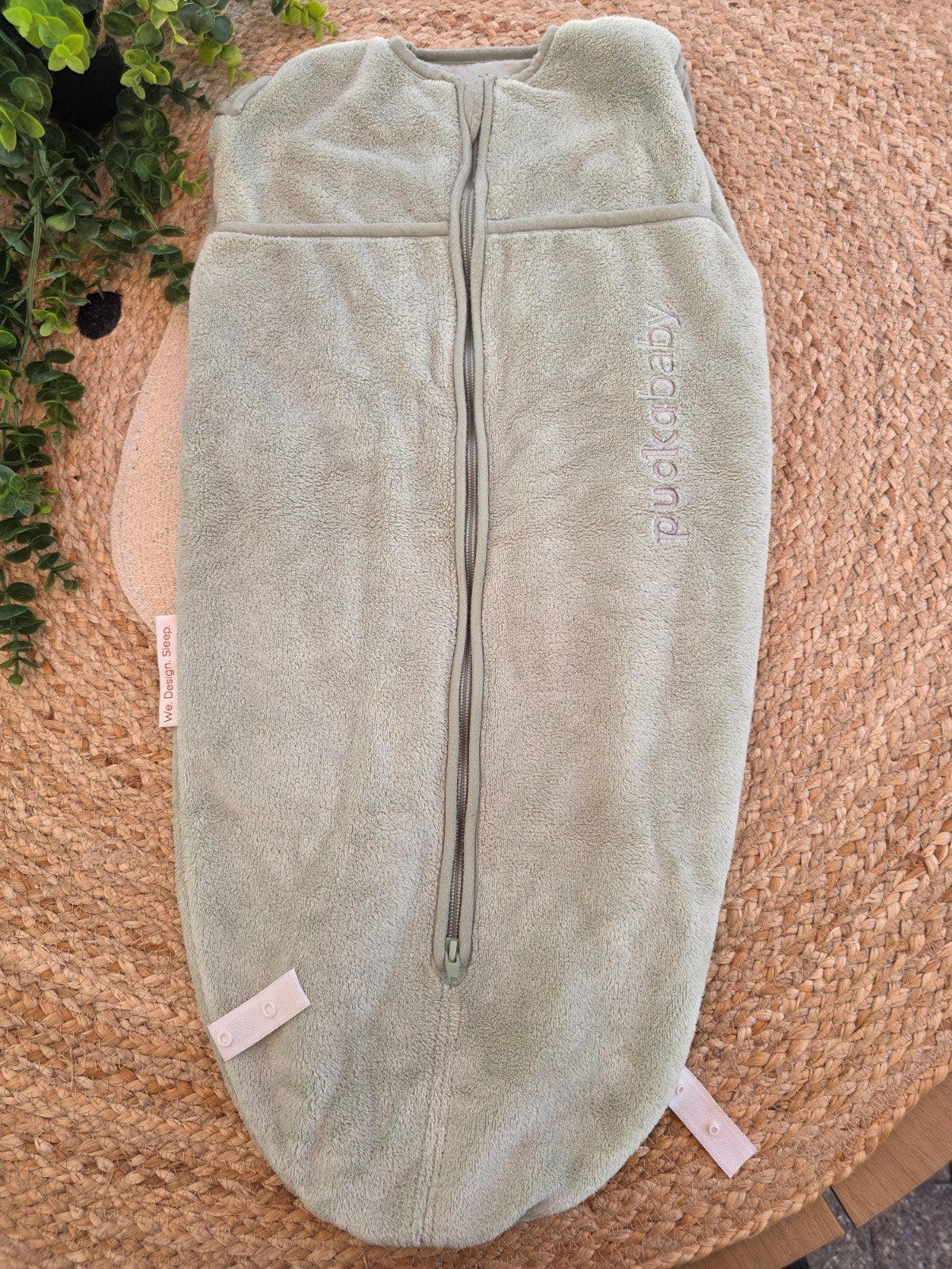 Puckababy mini teddy 3-6 M, Groen, Puckababy, Ophalen of Verzenden, Zo goed als nieuw