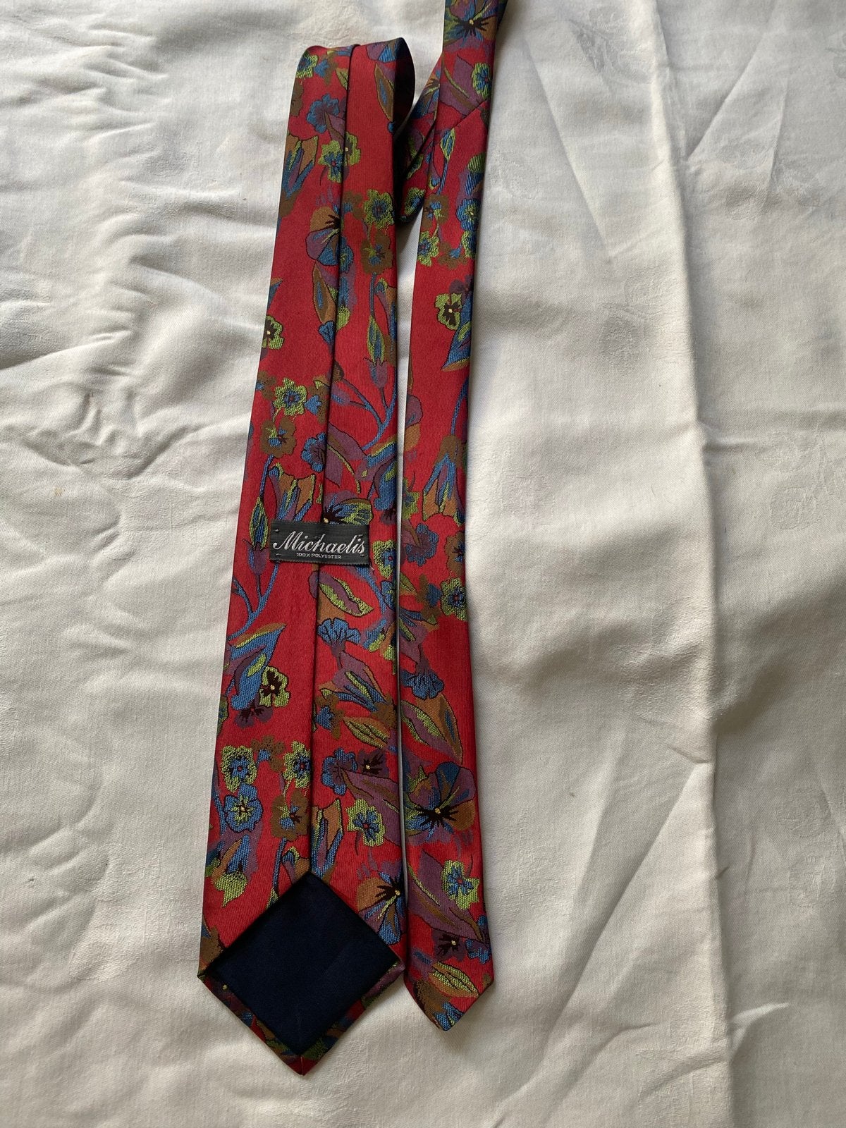 Michaelis stropdas met bloemenpatroon. VADERDAG-cadeautip, Kleding | Heren, Stropdassen, Ophalen of Verzenden, Zo goed als nieuw