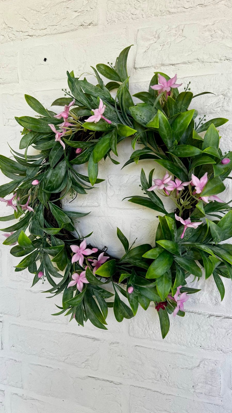 Decoratieve Krans met Roze Bloesem, Ophalen of Verzenden, Nieuw