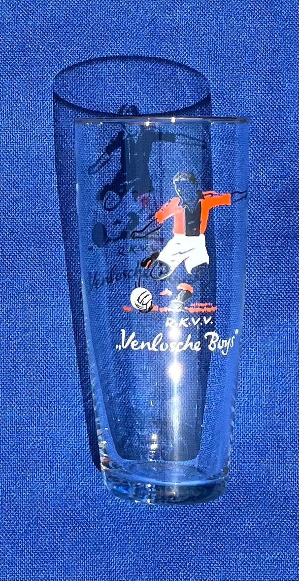 RKVV ,,Venlosche Boys”” - bierglas, Verzenden, Gebruikt, Glas of Glazen, Overige merken
