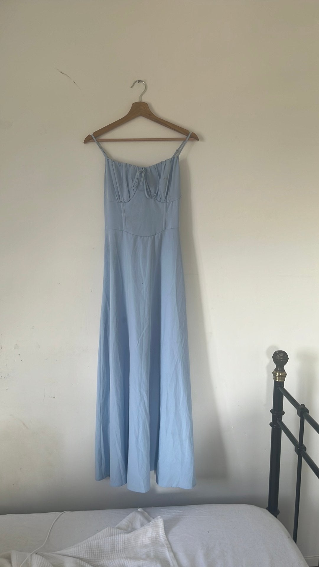 Blauwe jurk, Kleding | Dames, Jurken, Ophalen, Zo goed als nieuw, Maat 38/40 (M), Blauw