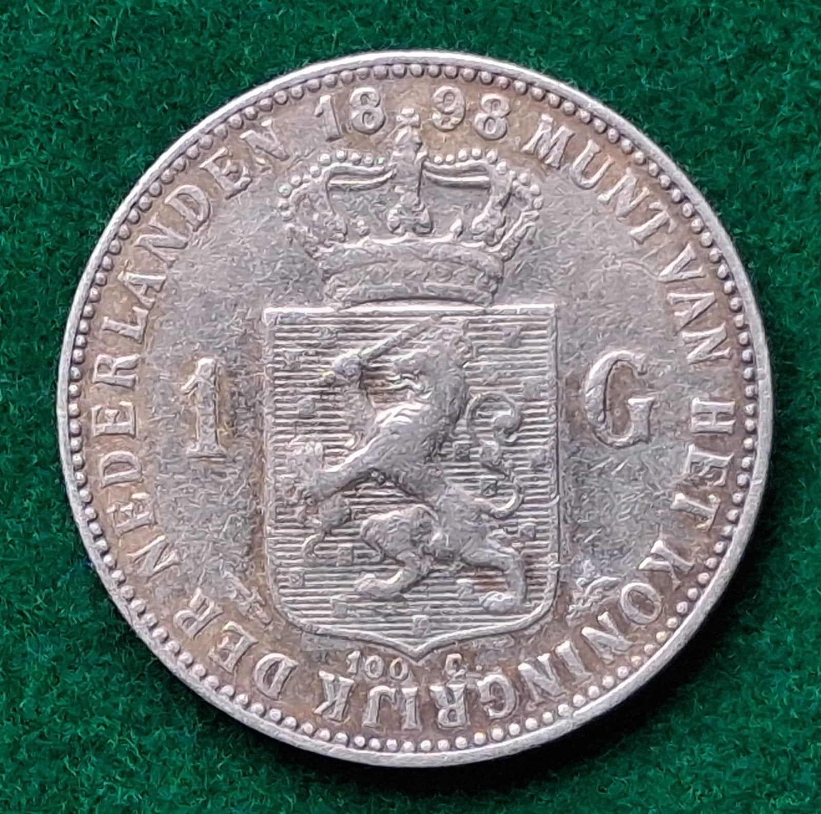 1 gulden 1898, Ophalen of Verzenden, Koningin Wilhelmina, 1 gulden