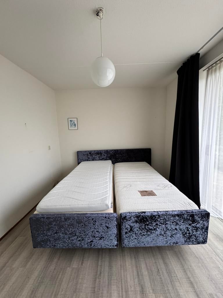 2x Handmatig verstelbaar boxspring incl matras, Ophalen, Gebruikt, 90 cm, Tweepersoons