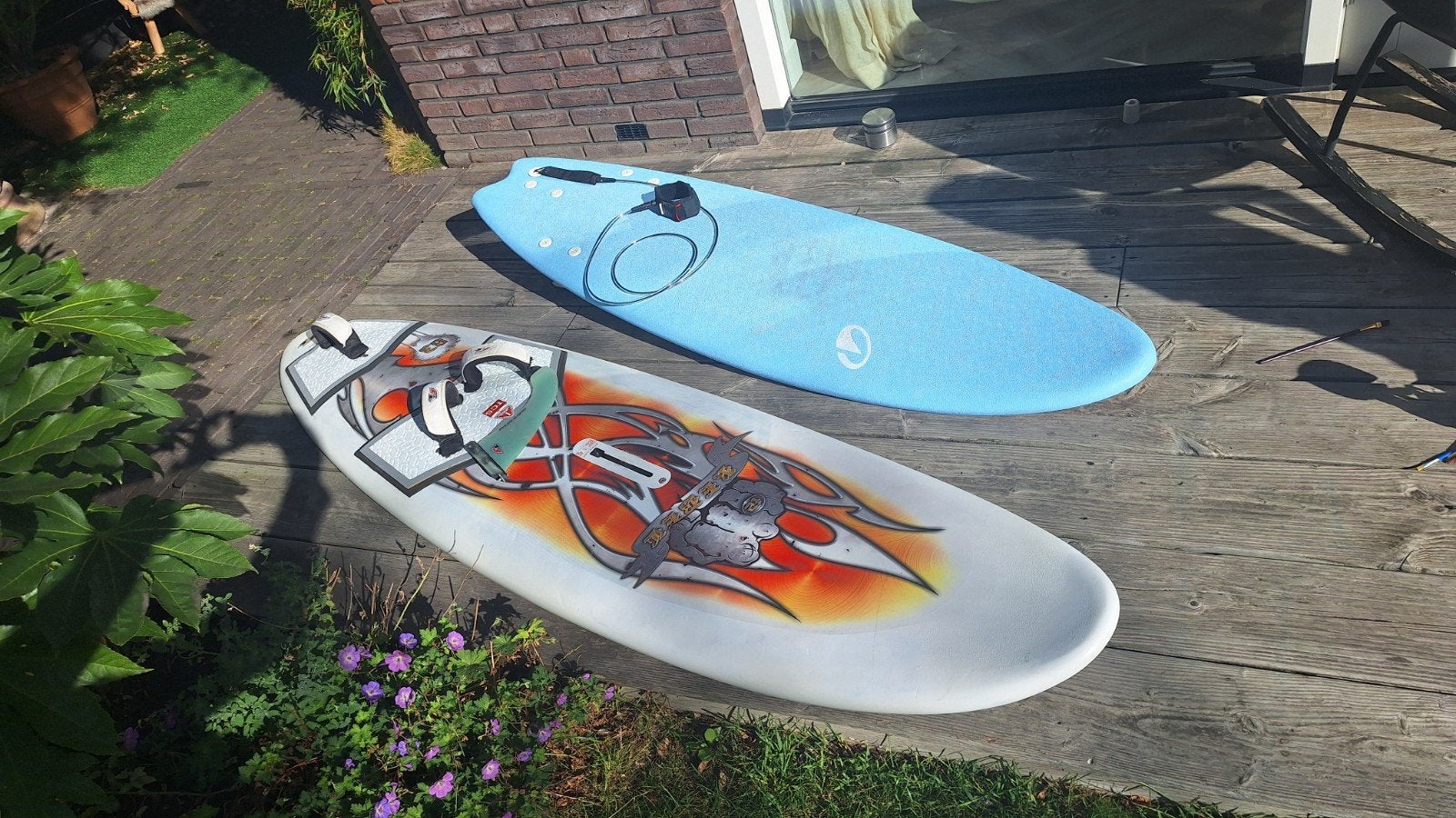 Olaian Surfboard 6' swallow tail 49 liter 
Surfboard 6', Ophalen of Verzenden, Zo goed als nieuw