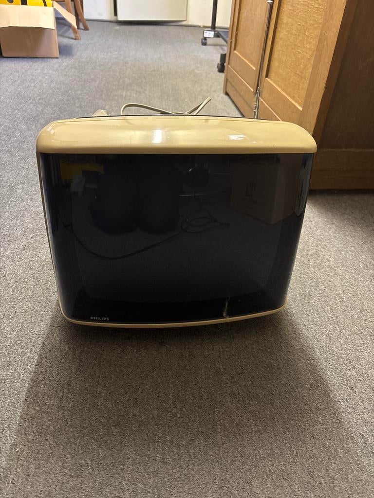 Vintage Philips Draagbare TV uit de Jaren '70 Model 12 B 3, Ophalen, Gebruikt, Minder dan 40 cm, Philips