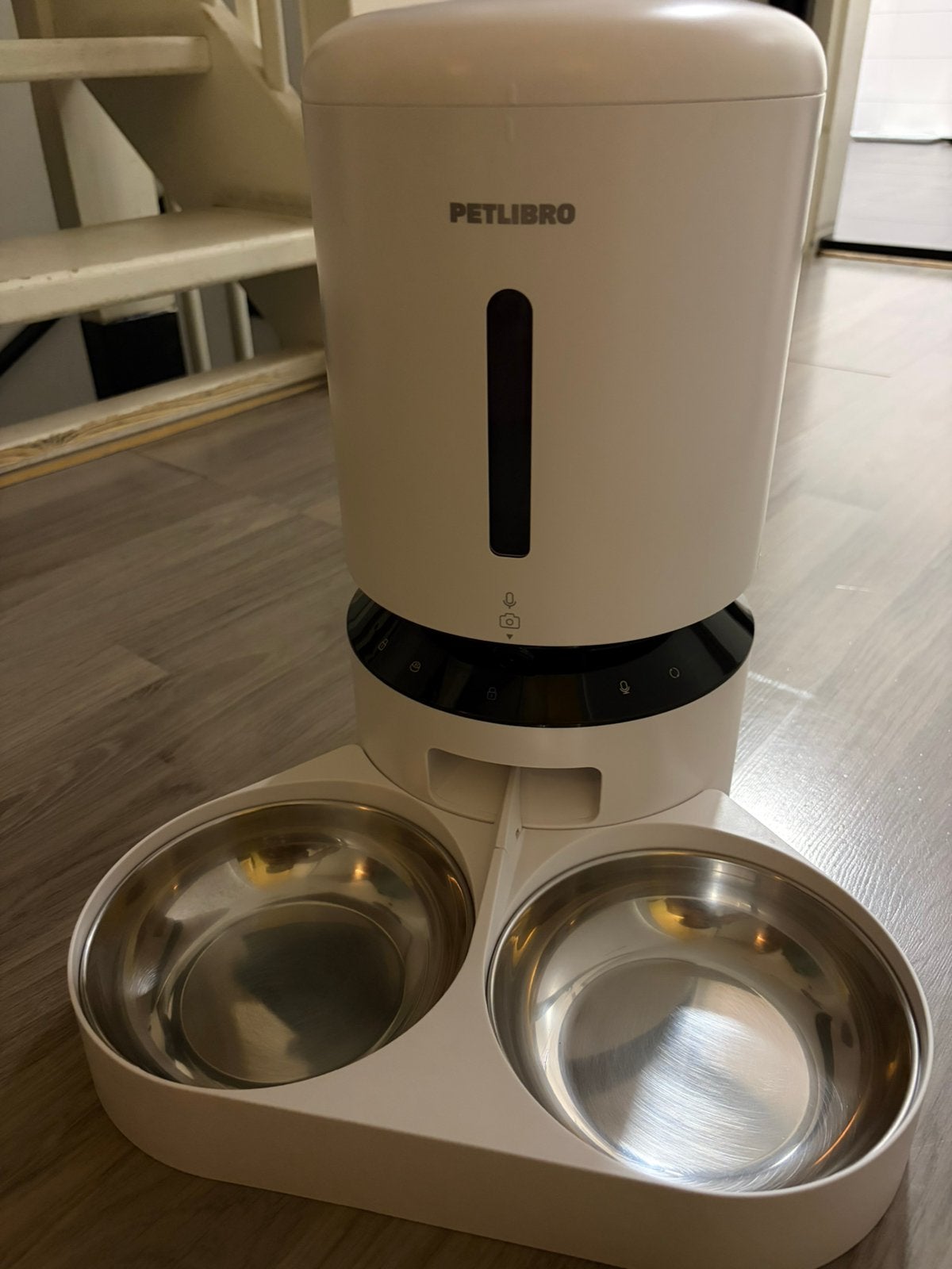 Petlibro Automatische Voerbak Camera Dubbel -Voerbak-Wit 5 l, Dieren en Toebehoren, Verzenden, Automatisch, Gebruikt