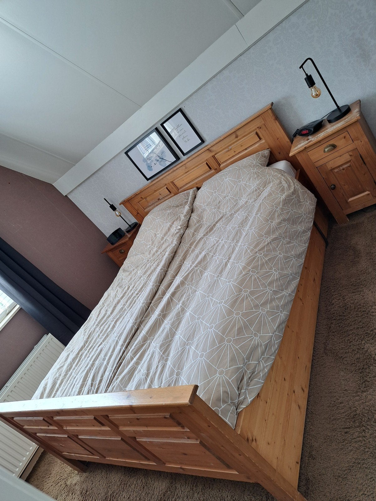 2 persoons bed op maat gemaakt, Ophalen, Tweepersoons