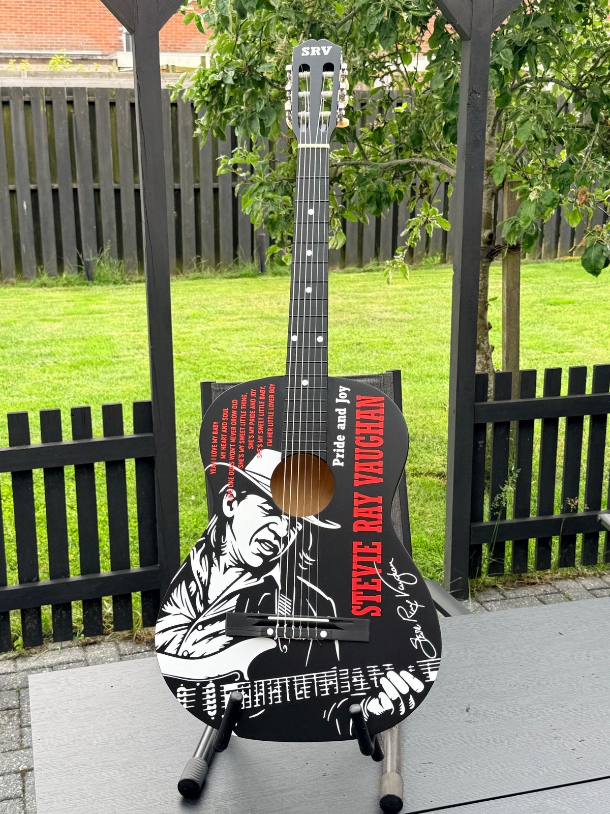 Decoratieve gitaren: U2 & Stevie Ray Vaughan vinyl design, Ophalen of Verzenden, Nieuw, Overige typen
