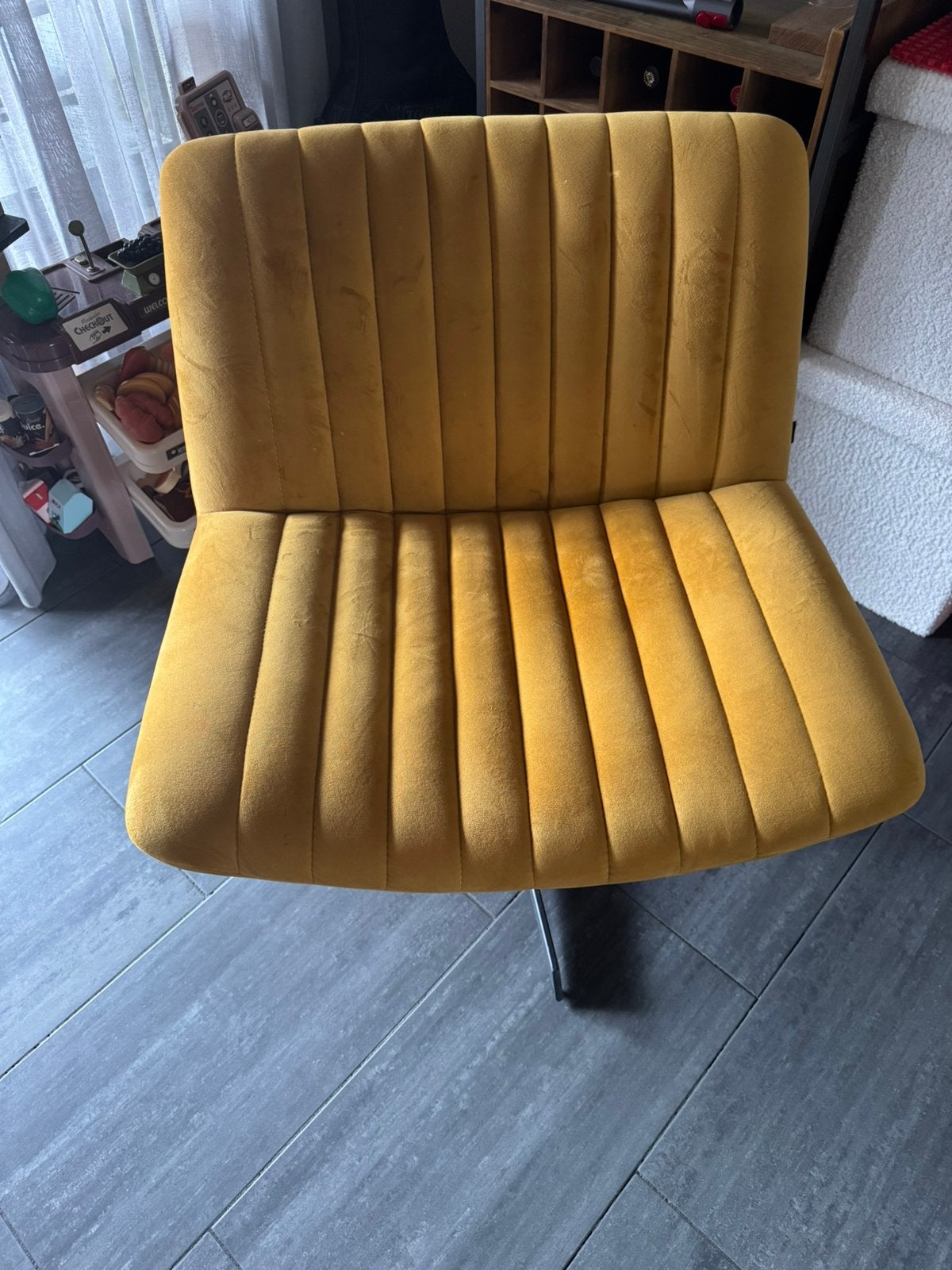 Goosens draai fauteuil met voetenbank, Huis en Inrichting, Ophalen, Eenpersoons, Minder dan 75 cm, Zo goed als nieuw