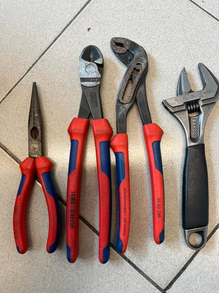 Knipex tangen, Doe-het-zelf en Verbouw, Gereedschap | Handgereedschap, Ophalen of Verzenden, Gebruikt