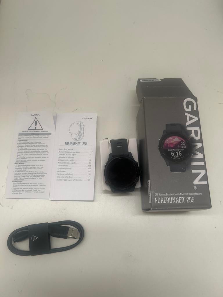 Garmin Forerunner 255 GPS Hardloop Smartwatch Zwart, Z, Afstand, Z, Zwart