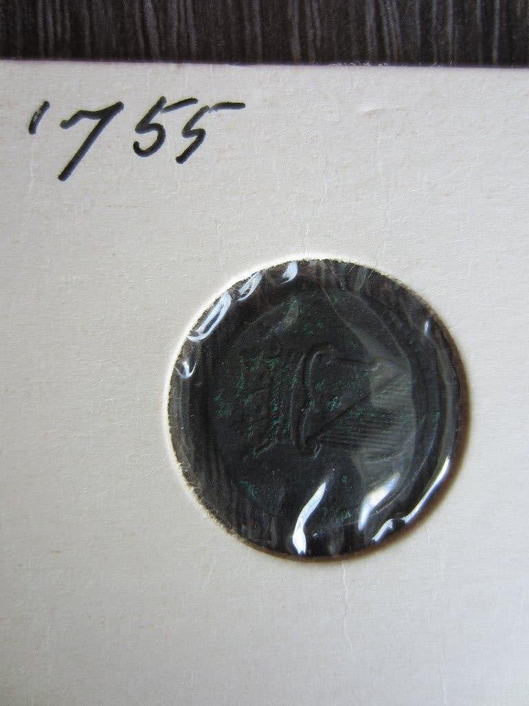 Te Koop  VOC 1/2 Duit Utrecht 1755, Ophalen of Verzenden, Vóór koninkrijk, Overige waardes, Losse munt