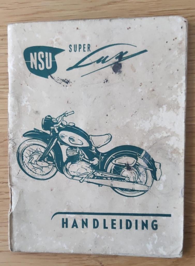 handleiding NSU super LUX 1955., Ophalen of Verzenden, Overige merken