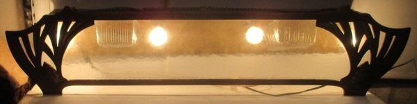 Ecole de Nancy bronzen lamp verlichting muurlamp, Ophalen